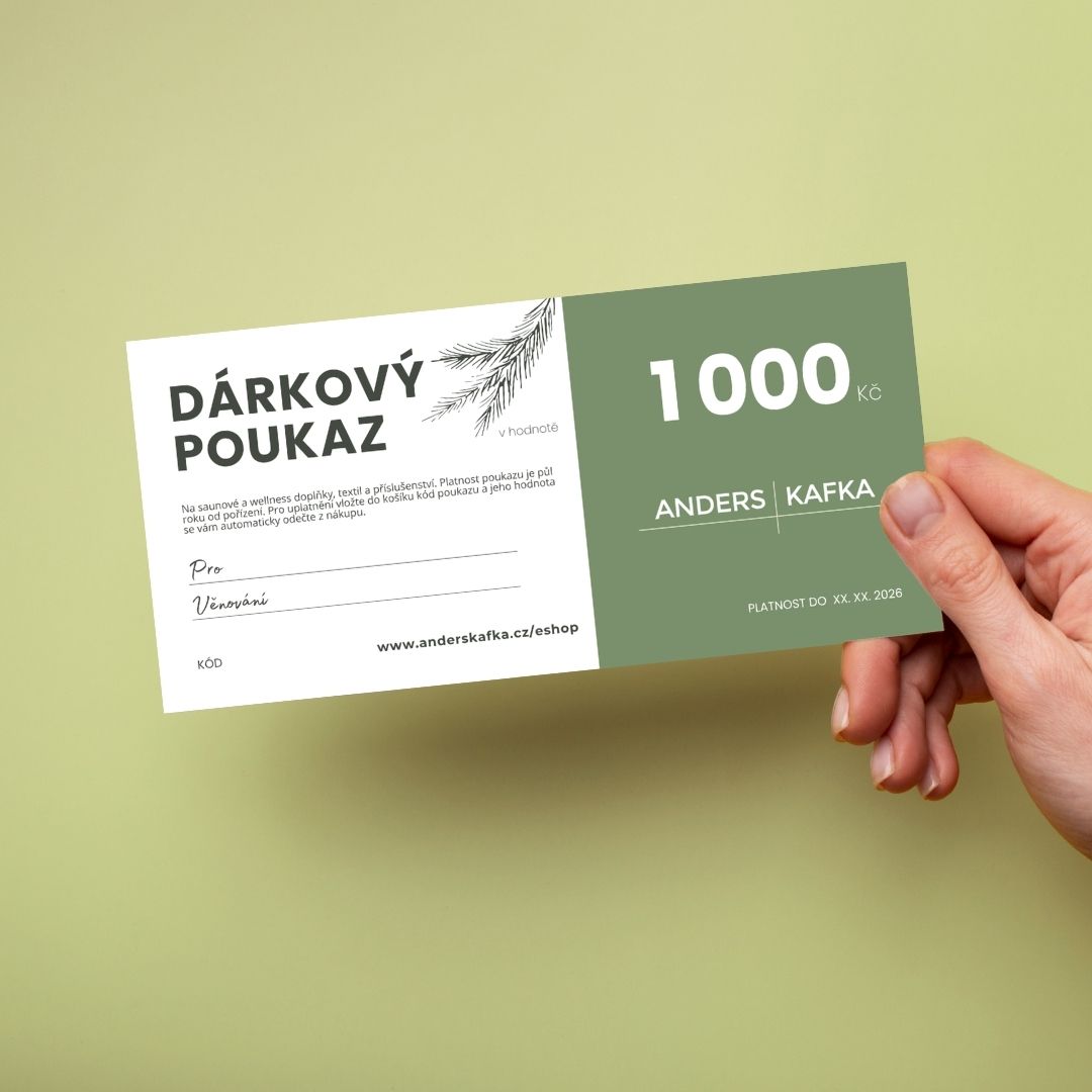 Darkovy voucher sauny-wellness-spa 1000 Kc AndersKafka