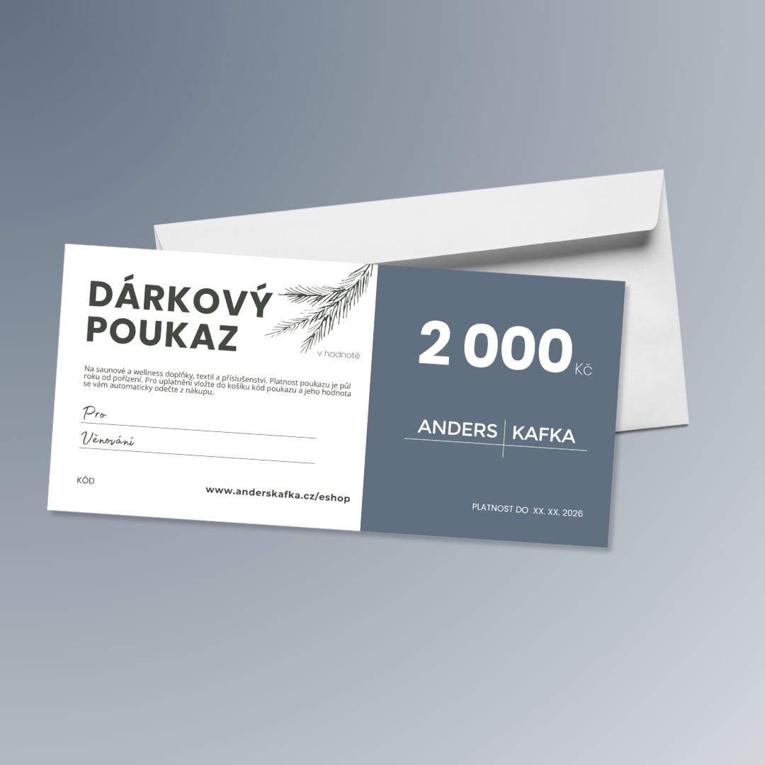 Darkovy voucher sauny-wellness-spa 2000 Kc AndersKafka