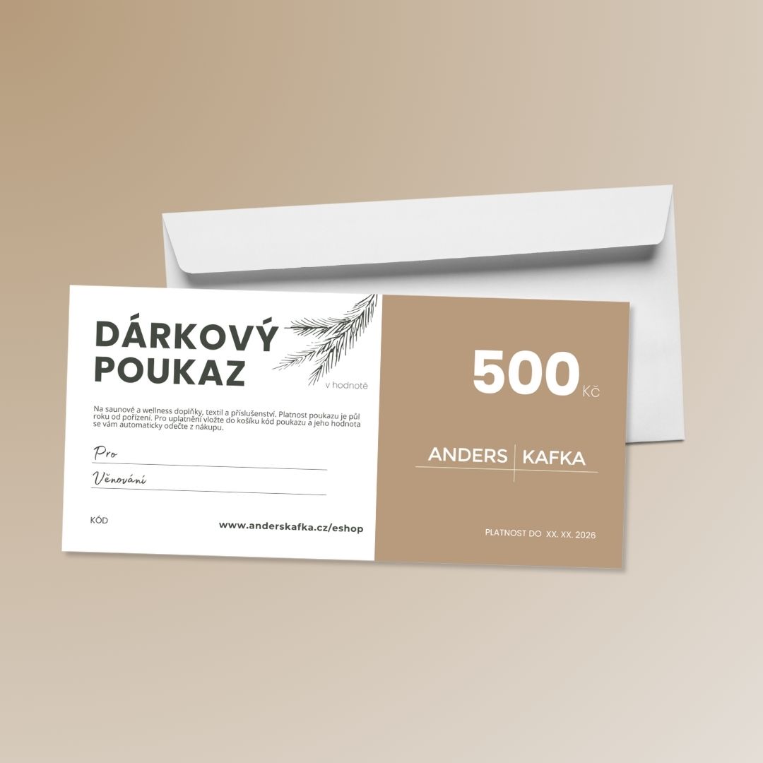 Darkovy voucher sauny-wellness-spa 500 Kc AndersKafka
