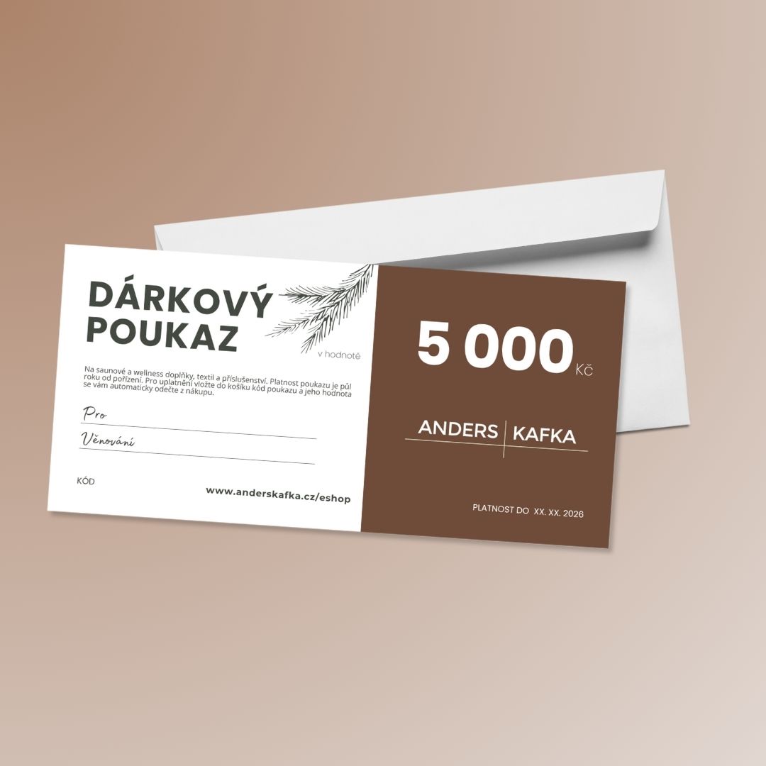 Darkovy voucher sauny-wellness-spa 5000 Kc AndersKafka