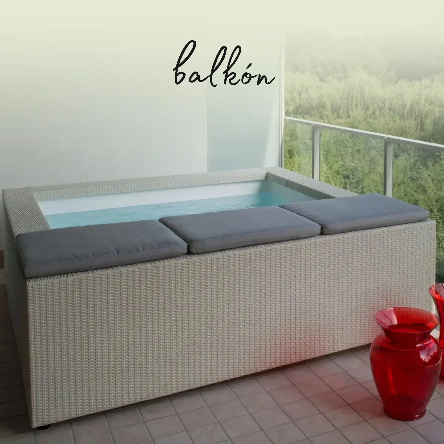 Umisteni nadzemínho mini-bazenu na balkon